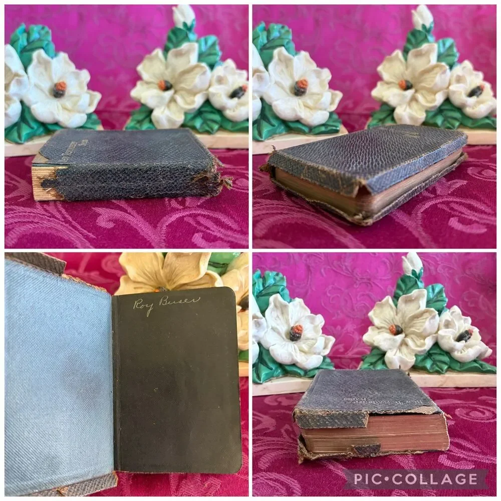 Ca 1903 The New Testament and Psalms, Oxford Ruby 32mos, Small Antique Bible